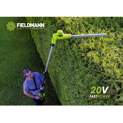 Fieldmann - Akumulatorske teleskopske škare za živicu 20V