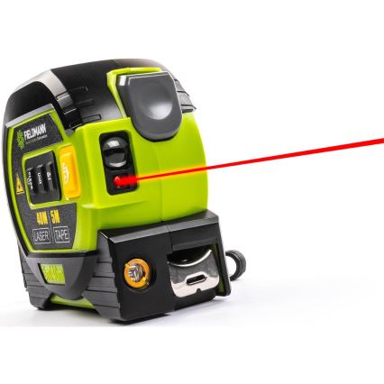 Fieldmann - Laserski daljinomjer s LED zaslonom i metrom na savijanje 2xAA