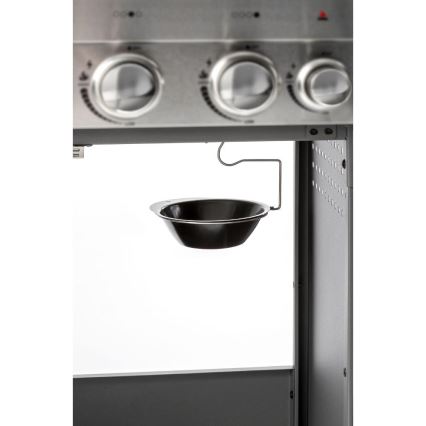 Fieldmann - Plinski roštilj, 5 gorionika, matirani krom