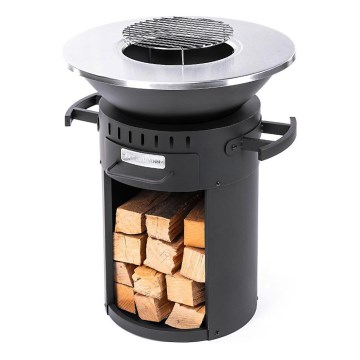 Fieldmann - Prenosni roštilj 3u1 inox/crni