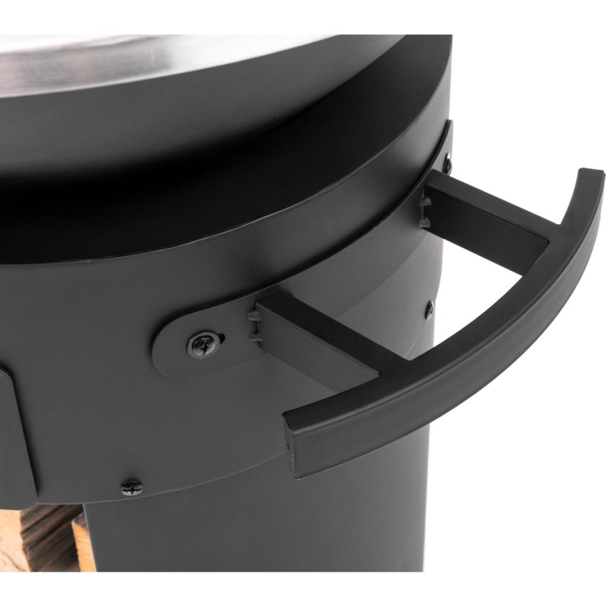 Fieldmann - Prenosni roštilj 3u1 inox/crni