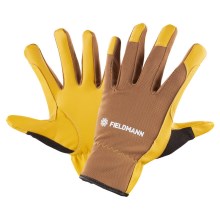 Fieldmann - Radne rukavice žuta/smeđa
