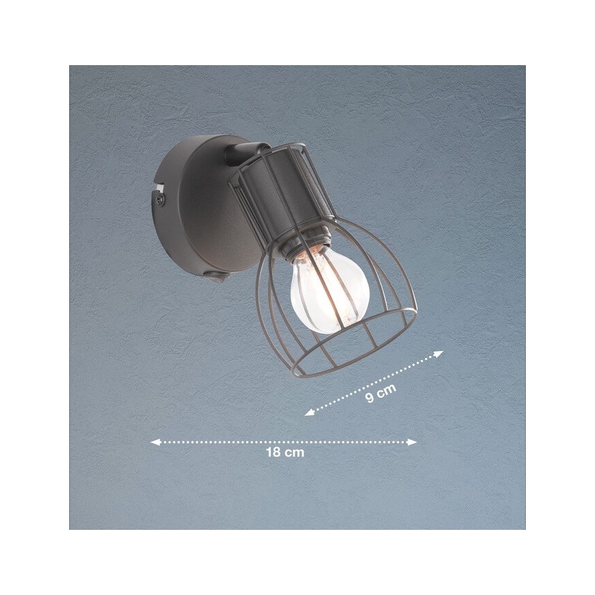 Fischer & Honsel 30074 - Zidna reflektorska svjetiljka KAFES 1xE14/25W/230V