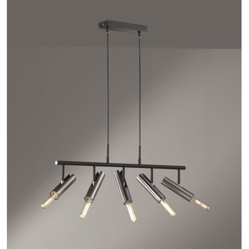 Fischer & Honsel 60369 - Luster na sajli DEAN 5xE27/25W/230V
