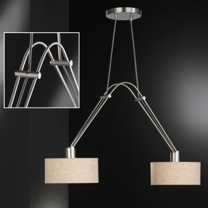 Fischer & Honsel 65170 - Luster na sajli FULLA 2xE27/40W/230V