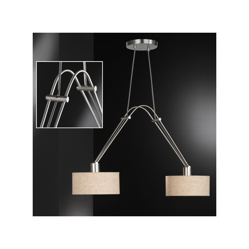 Fischer & Honsel 65170 - Luster na sajli FULLA 2xE27/40W/230V