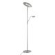 Fischer & Honsel - LED Prigušiva podna lampa DENT 1xLED/30W/230V + 1xLED/6W 2700-4000K