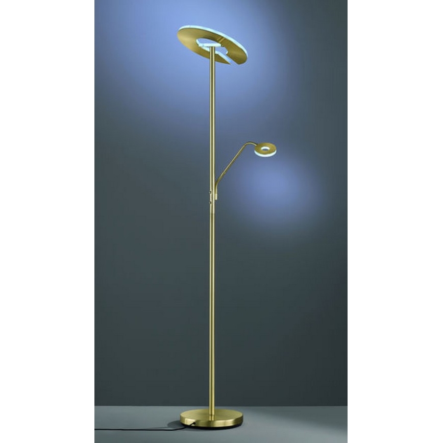 Fischer & Honsel - LED Prigušiva podna lampa DENT 1xLED/30W/230V + 1xLED/6W 2700-4000K