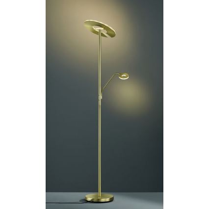 Fischer & Honsel - LED Prigušiva podna lampa DENT 1xLED/30W/230V + 1xLED/6W 2700-4000K