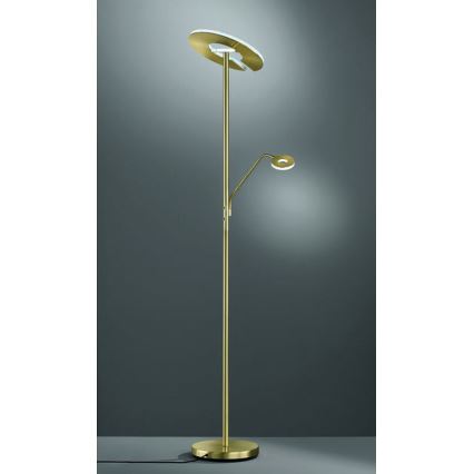 Fischer & Honsel - LED Prigušiva podna lampa DENT 1xLED/30W/230V + 1xLED/6W 2700-4000K