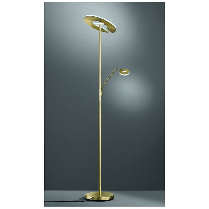 Fischer & Honsel - LED Prigušiva podna lampa DENT 1xLED/30W/230V + 1xLED/6W 2700-4000K