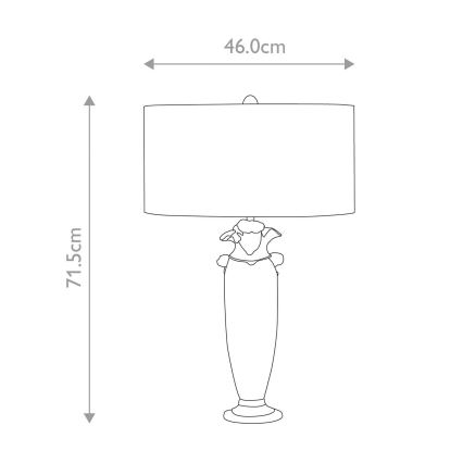 Flambeau - Stolna lampa BIENVILLE 1xE27/60W/230V