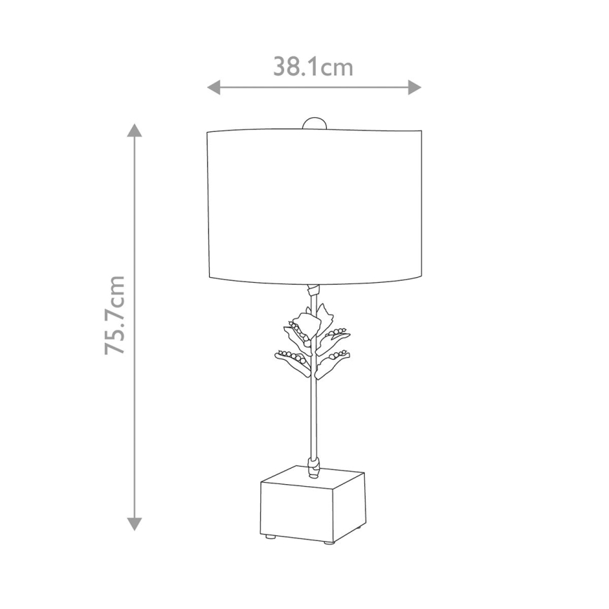 Flambeau - Stolna lampa CAMILIA 1xE27/60W/230V
