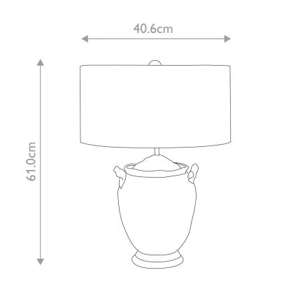 Flambeau - Stolna lampa JACKSON 1xE27/60W/230V