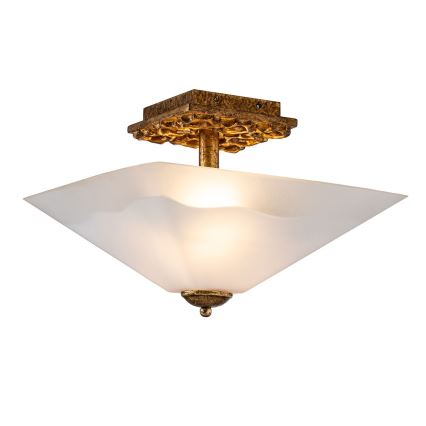 Flambeau STAR-F-S-DG - Stropna svjetiljka STAR 2xE27/40W/230V bakrena