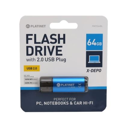 Flash USB stick 64GB plava