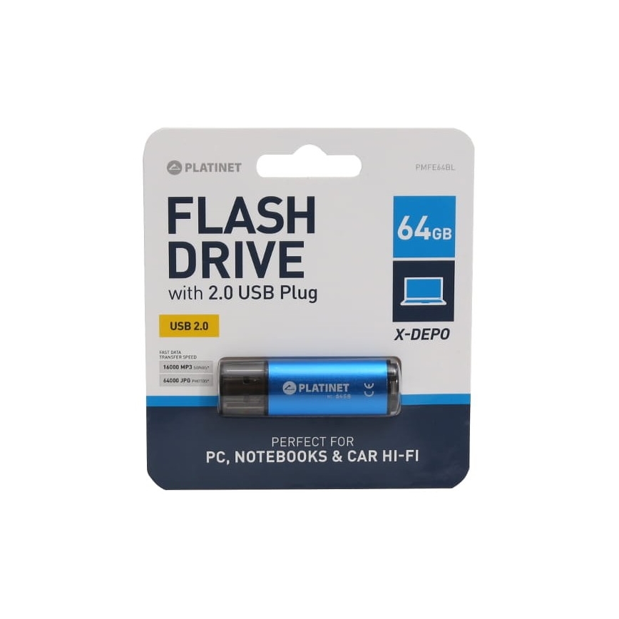 Flash USB stick 64GB plava