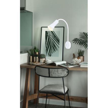 Fleksibilna lampa ARENA 1xE14/40W/230V bijela
