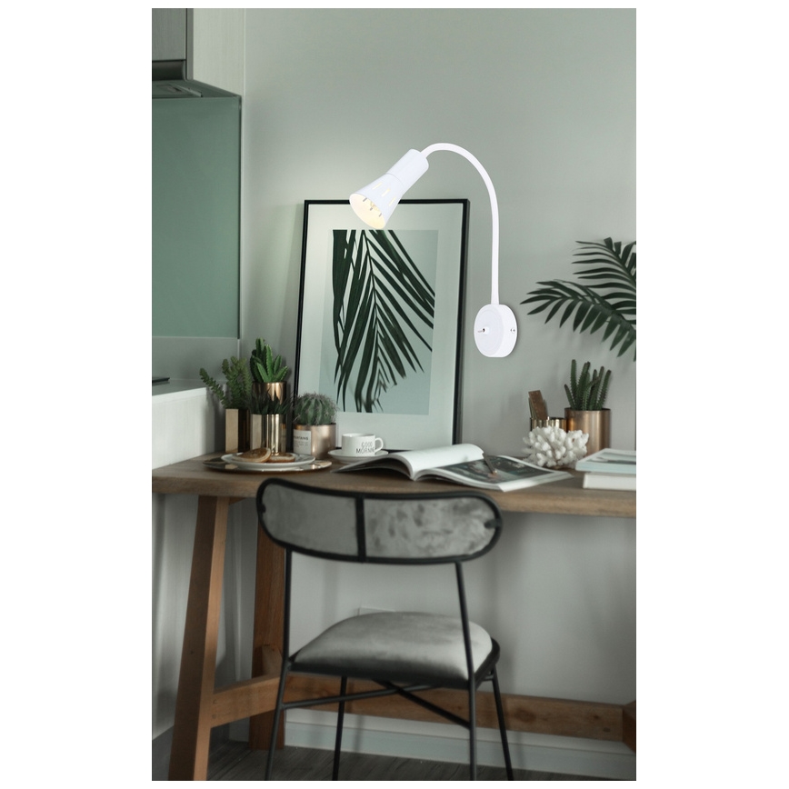 Fleksibilna lampa ARENA 1xE14/40W/230V bijela