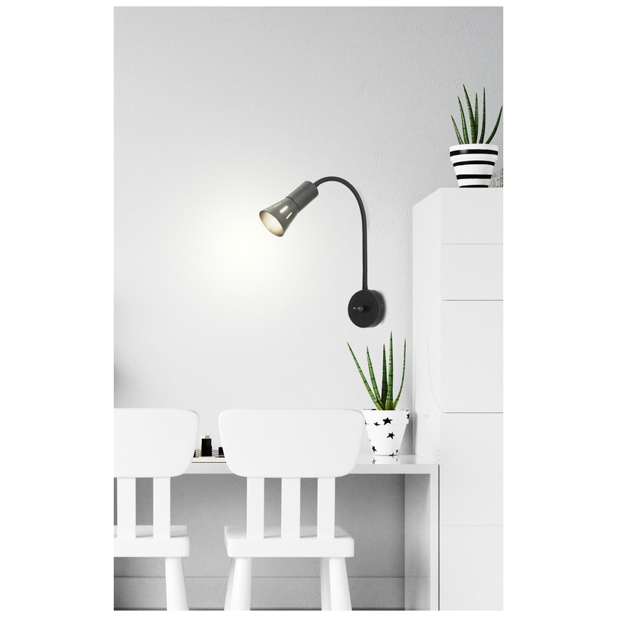 Fleksibilna lampa ARENA 1xE14/40W/230V crna