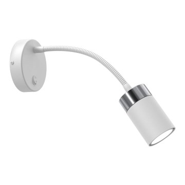 Fleksibilna lampa JOKER 1xGU10/8W/230V bijela/mat krom