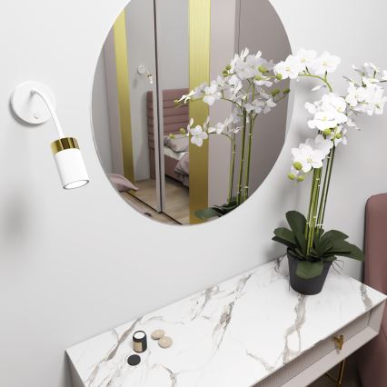 Fleksibilna lampa JOKER 1xGU10/8W/230V bijela/zlatna