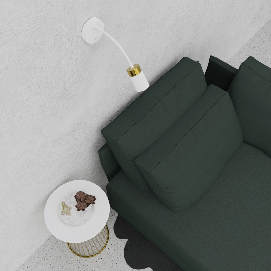 Fleksibilna lampa JOKER 1xGU10/8W/230V bijela/zlatna