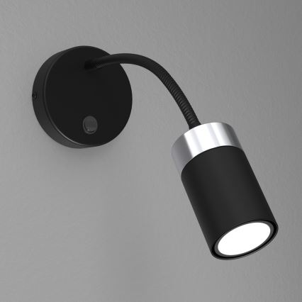 Fleksibilna lampa JOKER 1xGU10/8W/230V crna/mat krom