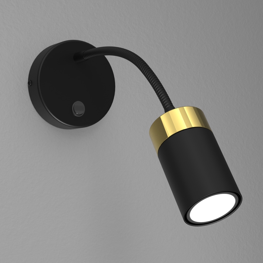 Fleksibilna lampa JOKER 1xGU10/8W/230V crna/zlatna