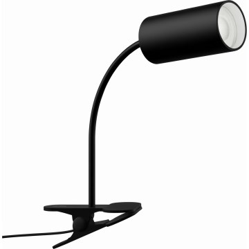 Fleksibilna lampa s kopčom PUNTO 1xGU10/9W/230V crna