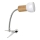 Fleksibilna lampa s stezaljkom SVENDA 1xE27/60W/230V hrast/bijela