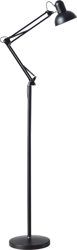 Fleksibilna podna lampa AURIQ 1xE27/60W/230V 184 cm crna
