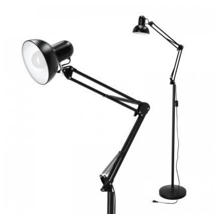 Fleksibilna podna lampa AURIQ 1xE27/60W/230V 184 cm crna