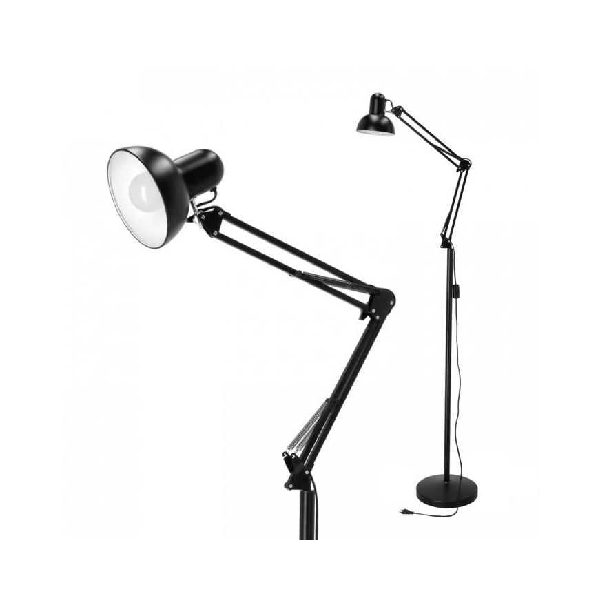 Fleksibilna podna lampa AURIQ 1xE27/60W/230V 184 cm crna