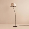 Fleksibilna podna lampa AYD 1xE27/40W/230V crna/bež