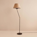 Fleksibilna podna lampa AYD 1xE27/40W/230V crna/smeđa