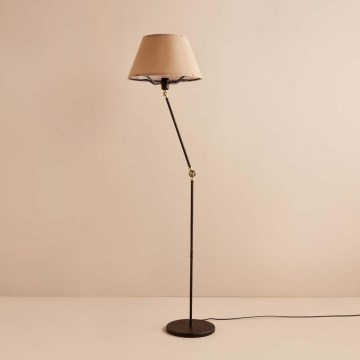Fleksibilna podna lampa AYD 1xE27/40W/230V crna/smeđa