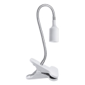 Fleksibilna stolna lampa s kopčom CLIP 1xE27/30W/230V bijela