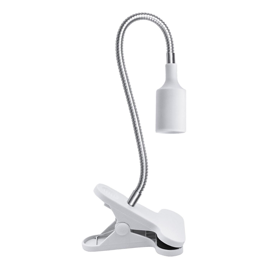 Fleksibilna stolna lampa s kopčom CLIP 1xE27/30W/230V bijela