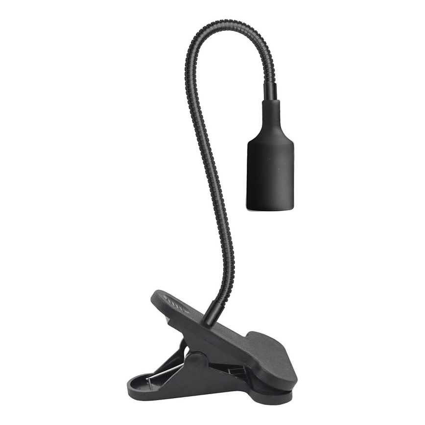 Fleksibilna stolna lampa s kopčom CLIP 1xE27/30W/230V crna