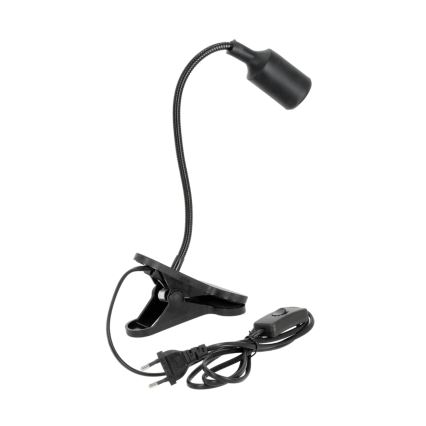 Fleksibilna stolna lampa s kopčom CLIP 1xE27/30W/230V crna