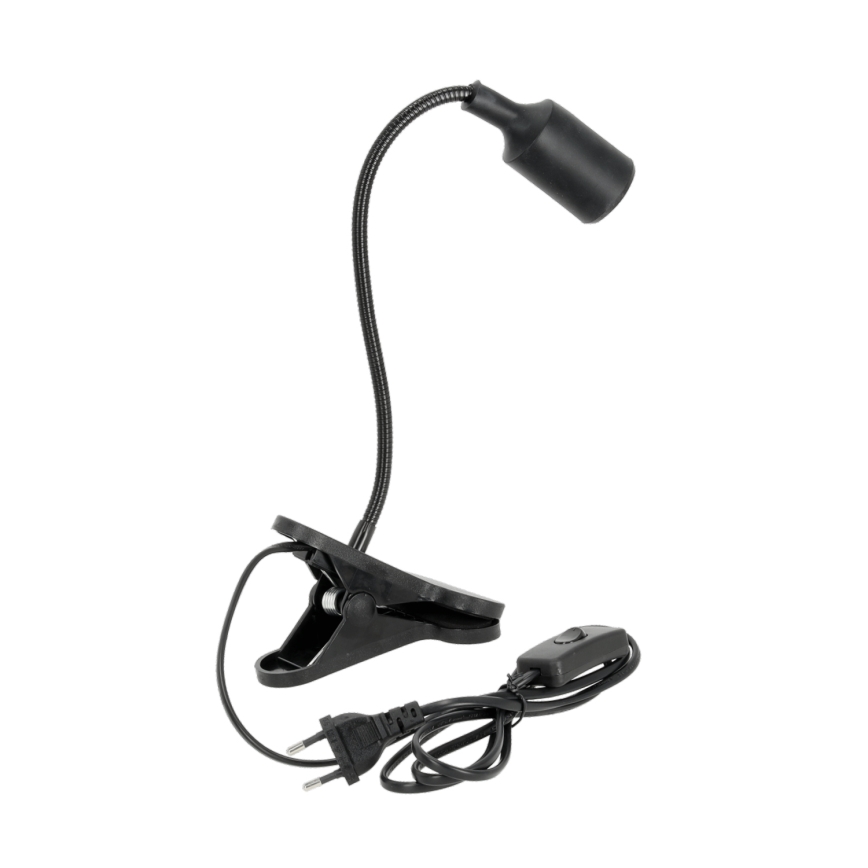 Fleksibilna stolna lampa s kopčom CLIP 1xE27/30W/230V crna