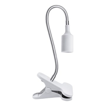 Fleksibilna stolna lampa s kopčom za uzgoj biljaka PLANTY 1xE27/30W/230V bijela