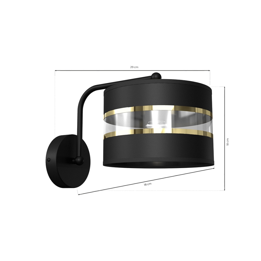 Fleksibilna svjetiljka ULTIMO 1xE27/60W/230V crna