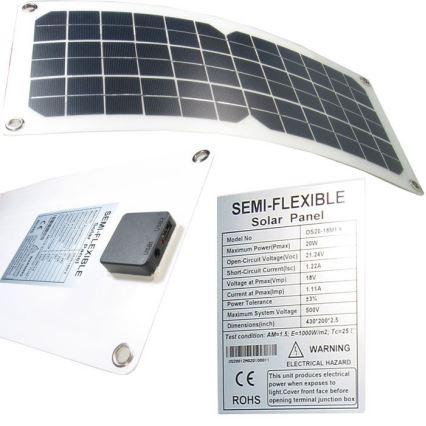 Fleksibilni fotonaponski panel s USB 20W/12V