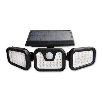 Fleksibilni LED solarni reflektor sa senzorom LED/15W/3,7V 2400 mAh IP54 4500K