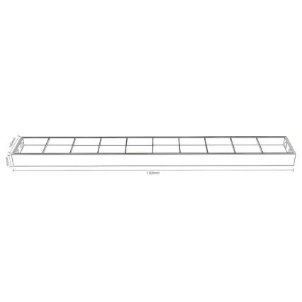 Fluorescentna svjetiljka T8 2xG13/18W/230V 120 cm crna