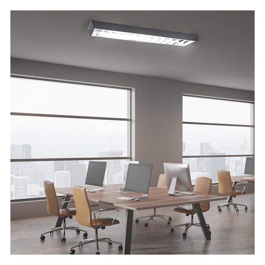 Fluorescentno svjetiljka T8 2xG13/18W/230V 120 cm crna