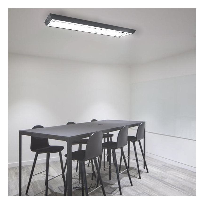 Fluorescentno svjetiljka T8 2xG13/18W/230V 120 cm crna