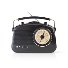 FM Radio 4,5W/230V crna